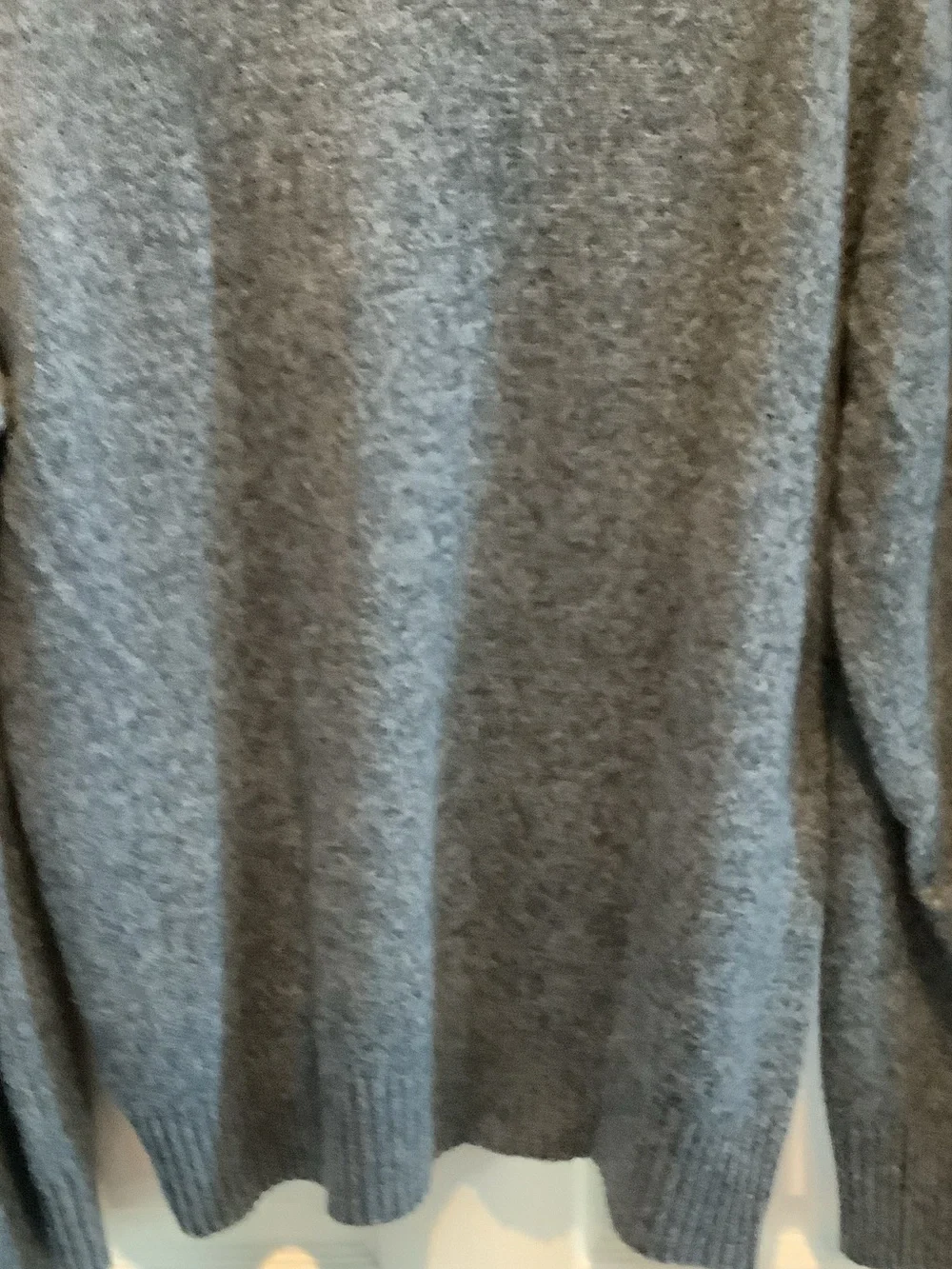 Joseph Abboud Men’s Shawl-Collar Gray V-Neck Sweater, wool blend